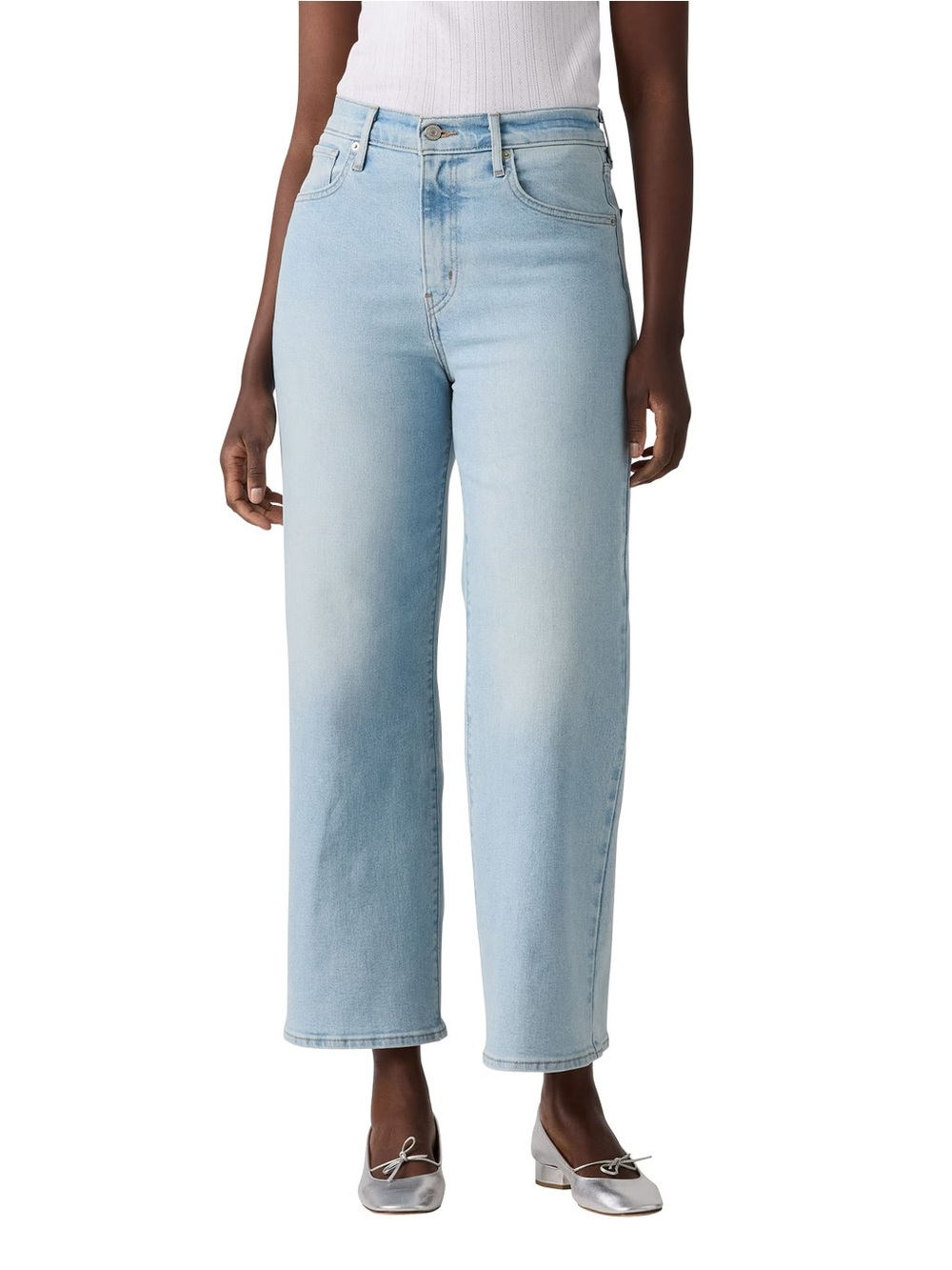 Levi's Women's High-Rise Wide Leg Jean, Light Blue, 8 - NWT